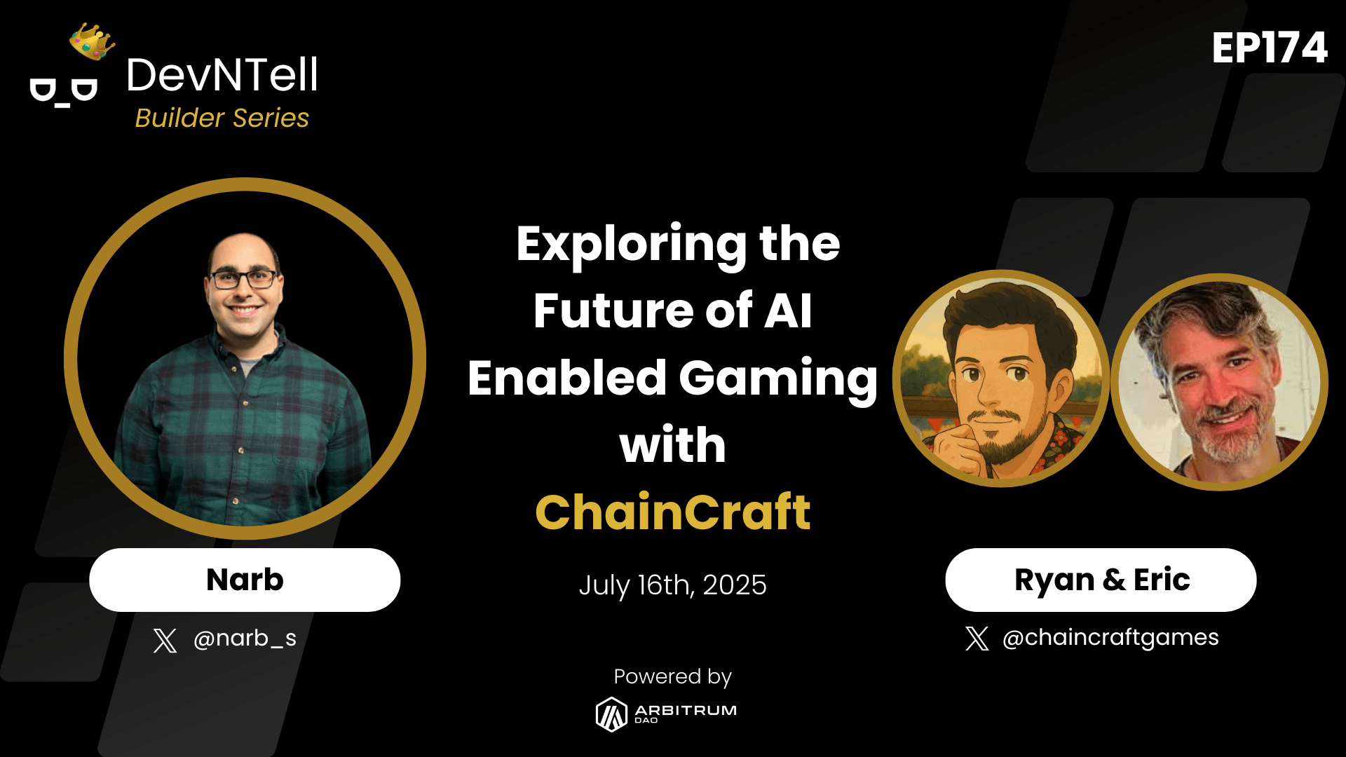 DevNTell Builder Series - Exploring the Future of AI Enabled Gaming with ChainCraft coverart