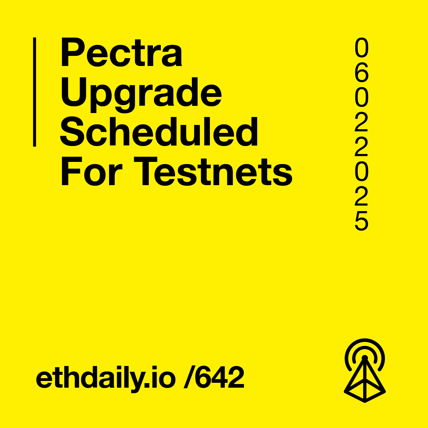 Pectra Upgrade Scheduled For Testnets coverart