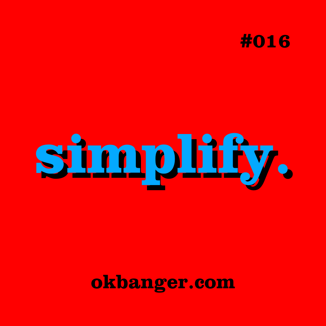 016 - simplify. coverart