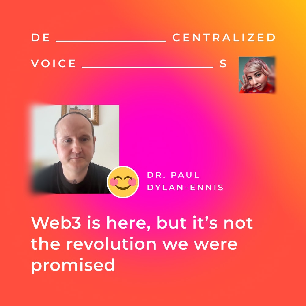 Dr. Paul Dylan-Ennis: Ethereum Pluralism vs Bitcoin Maxis, Degens Over Cypherpunks, Crypto Twitter Trap coverart