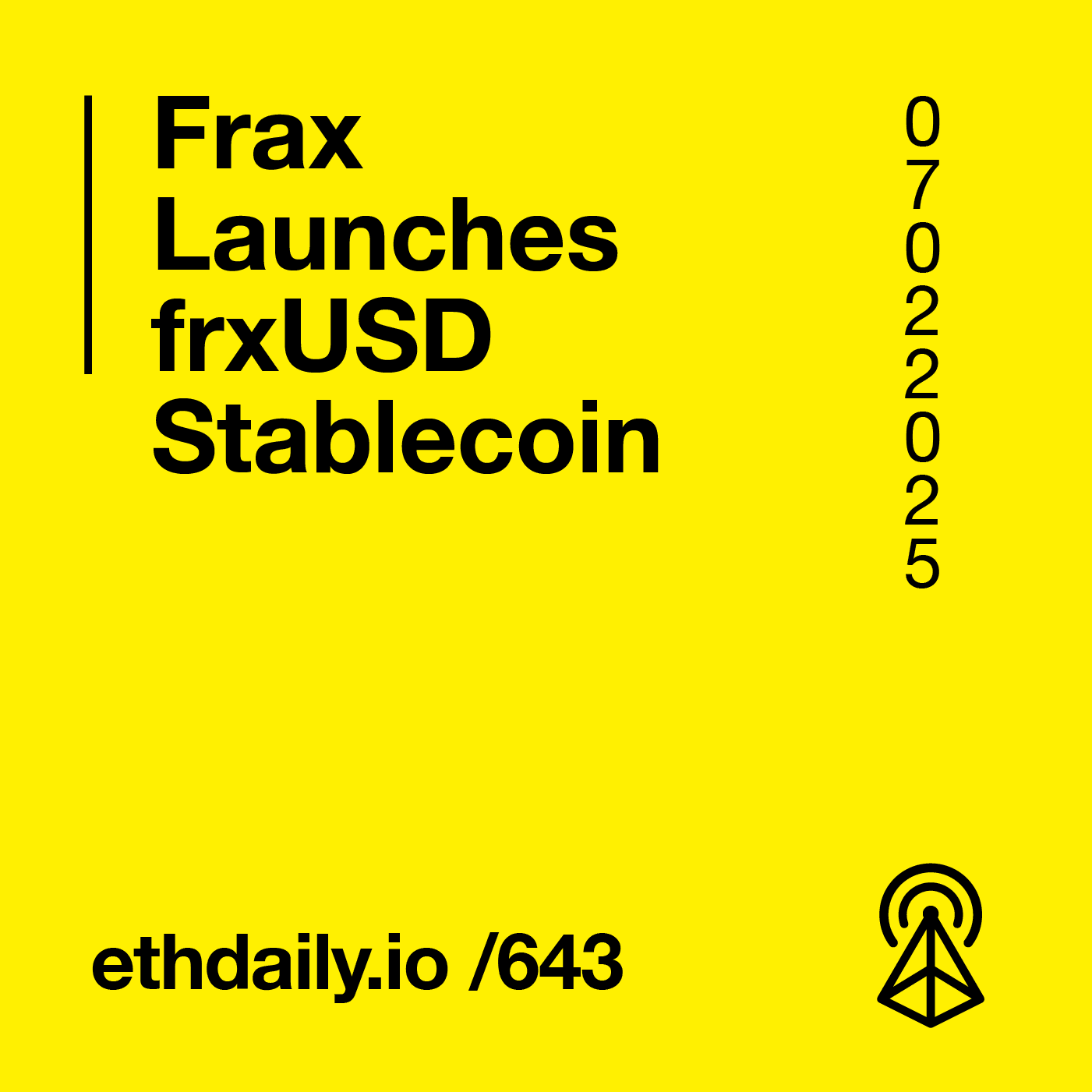 Frax Launches frxUSD Stablecoin coverart